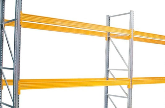 Pair of Racking Beams for Heavy-Duty Galvanised Pallet Racking Frames (6201346261163)
