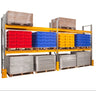 Warehouse Pallet Racking for 12 Pallets two run bay propped (4810500800547)