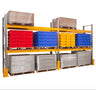 Warehouse Pallet Racking for 24 Pallets two run bay propped (4810500931619)