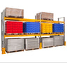 Warehouse Pallet Racking for 18 Pallets two run bay propped (4810500898851)