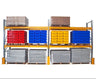 Pair of Racking Beams for Heavy-Duty Galvanised Pallet Racking Frames (6201346261163)