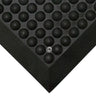Black PremBubble ESD Anti-Fatigue Floor Mat designed for industrial use with bubble texture for comfort and electrostatic discharge protection.