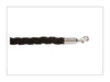 Crown Topped Rope Barrier Kits - 6 Stanchions and 5 Ropes black (6561714864299)