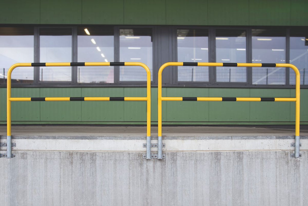 Removable Wall Mounted Pedestrian Safety Barrier in use (4572925067299)