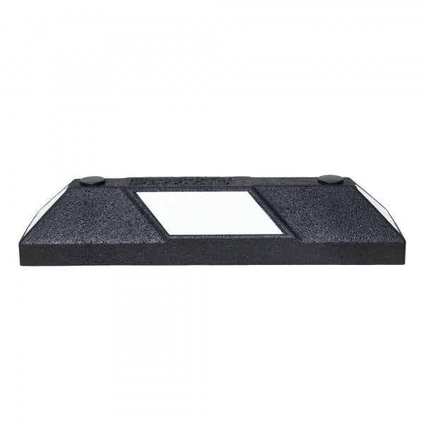 Black and White rubber parking stop