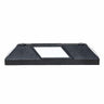 Black and White rubber parking stop