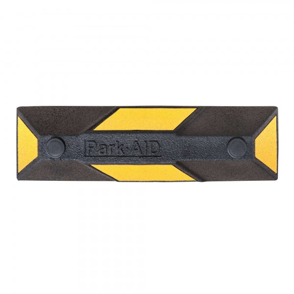 Top view of rubber parking stop