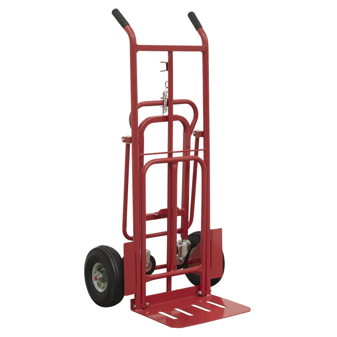 3 Position Sack Truck with Pneumatic Tyres - 250kg Capacity