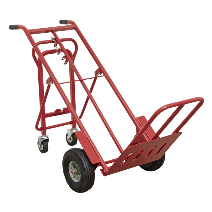 3 Position Sack Truck with Pneumatic Tyres - 250kg Capacity