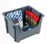 Open Front Stackable Storage Bins (5 Pack) 50 Litre (495mm x 390mm x 320mm)
