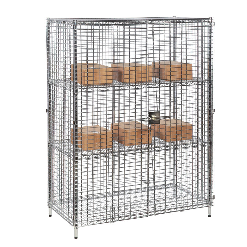 Static Three-Tier Wire Mesh Cage Lockers (6143337496747)