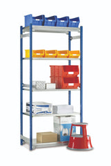 Bolt-Free 150cm Wide Stockroom Shelving Unit with Galvanised Shelves