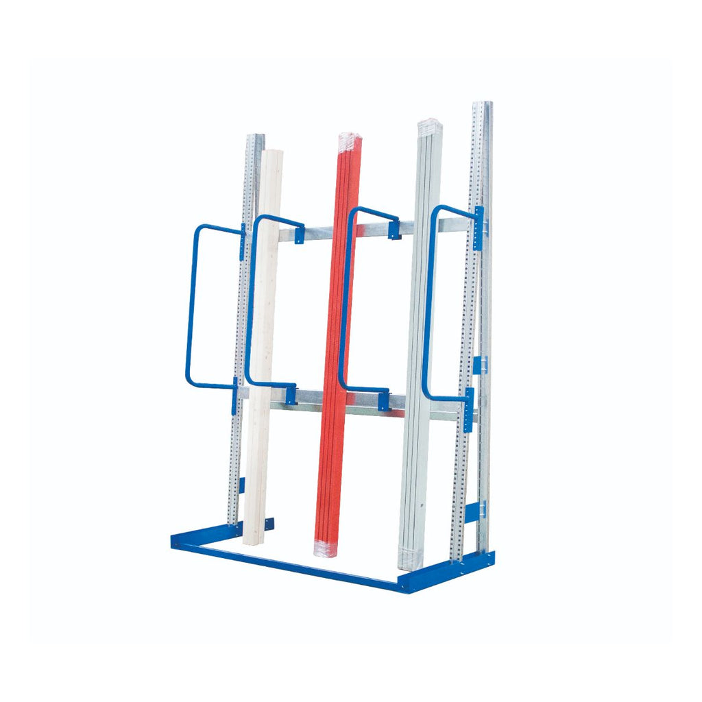 Heavy Duty Large Vertical Storage Racks single bay with props (4810500767779)