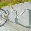 wall mounted outdoor cycle parking rack in use (4570300776483)