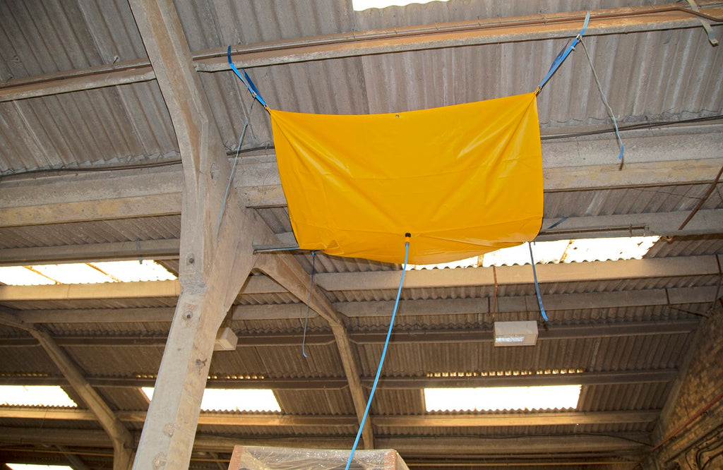 Leak diverter in warehouse (4367305375779)